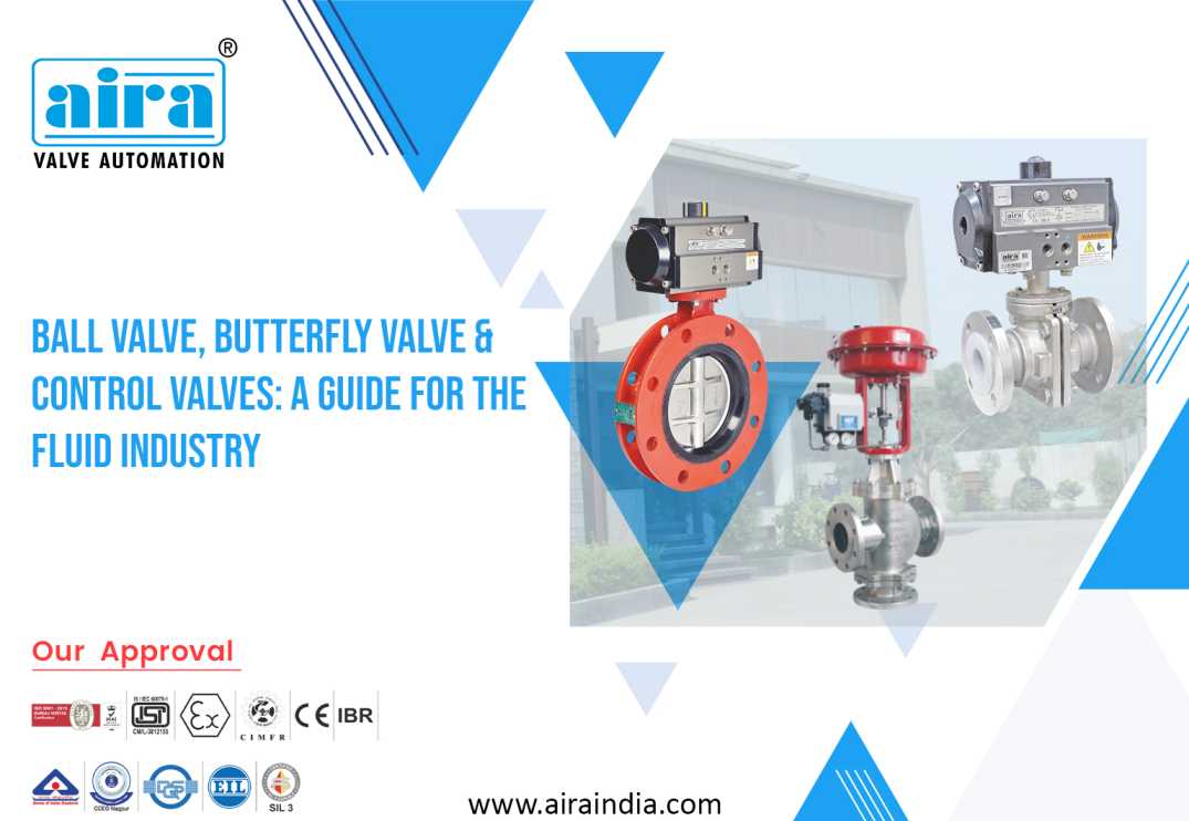 Ball valve, Butterfly valve & Control Valves: A Guide for the Fluid Industry