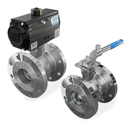 V- Knotch Flanged End Ball Valve