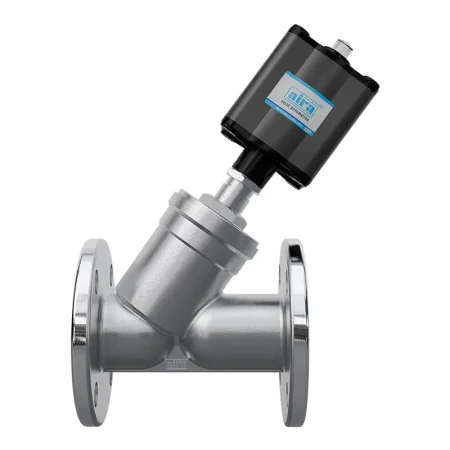 Angle Type Single & Double Acting Flanged Control Valve